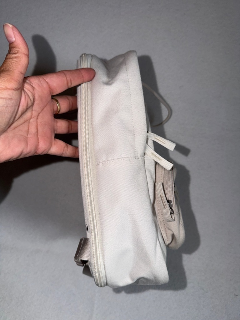 Nike Tanjun Backpack. Neutral Canvas Backpack - Picture 5 of 12